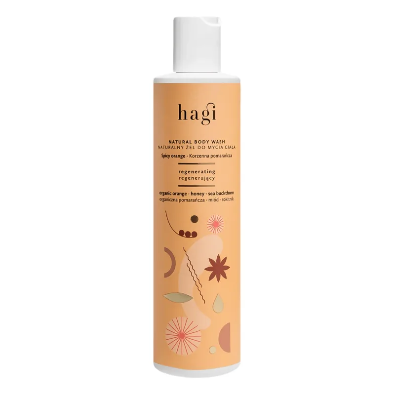 Hagi Spicy Orange, gel de duș natural pentru corp, regenerant, 300 ml — preț și oferte
