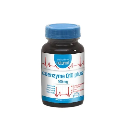 Coenzima Q10 Plus 100 mg, 60 capsule, Naturmil — preț și oferte