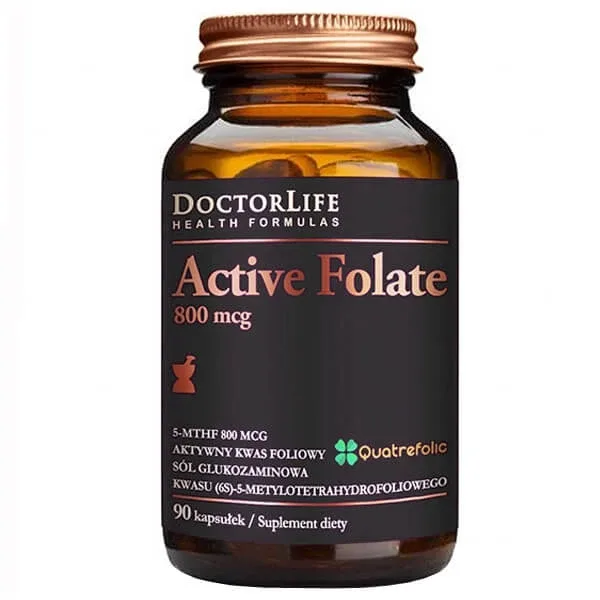 Doctor Life Active Folate, acid folic 800 μg, 90 capsule — preț și oferte