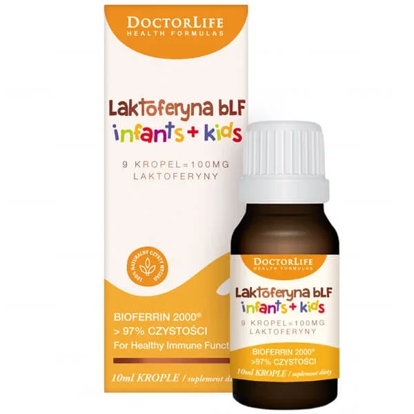 Doctor Life Lactoferrin bLF Infants + Kids 100 mg, picături, 10 ml — preț și oferte