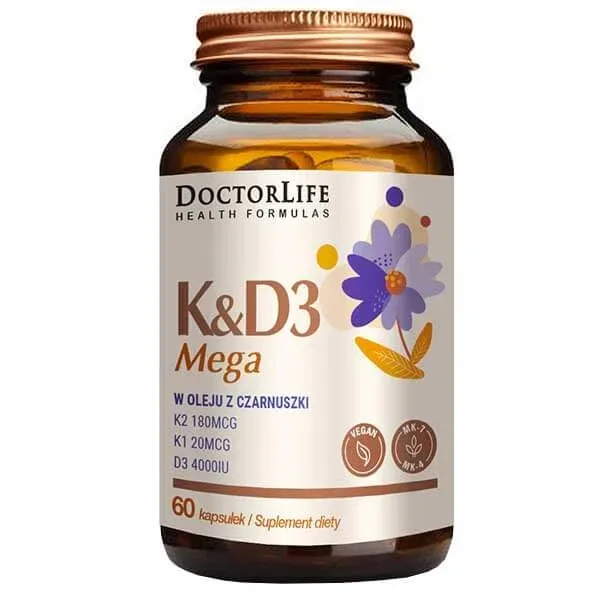 Doctor Life K&D Mega în ulei de chimen negru, 60 capsule — preț și oferte