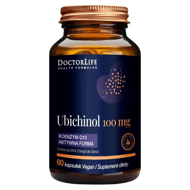 Doctor Life Ubiquinol 100 mg, formă activă de coenzima Q10, 60 capsule — preț și oferte