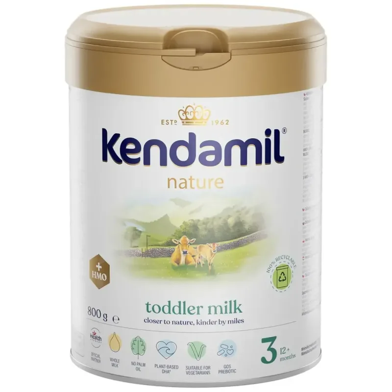 Kendamil Nature 3 HMO+ lapte pentru copii, peste 12 luni, 800 g, Kendal Nutricare — preț și oferte