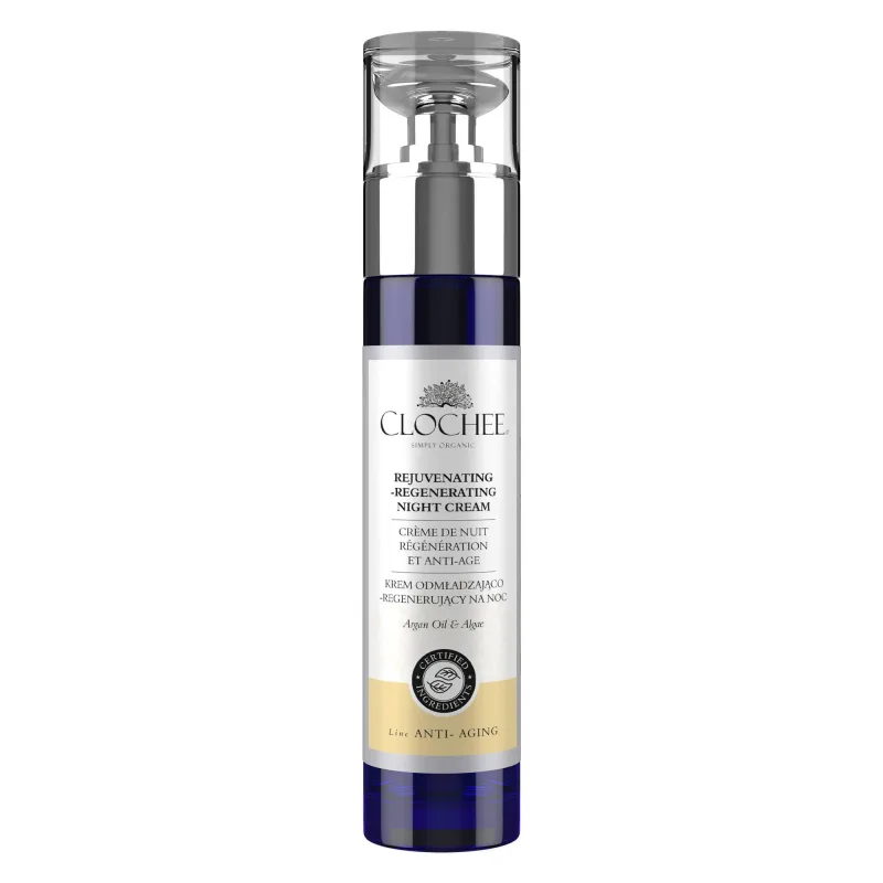 Clochee Simply Organic, cremă de noapte întineritoare și regenerantă, 50 ml — preț și oferte