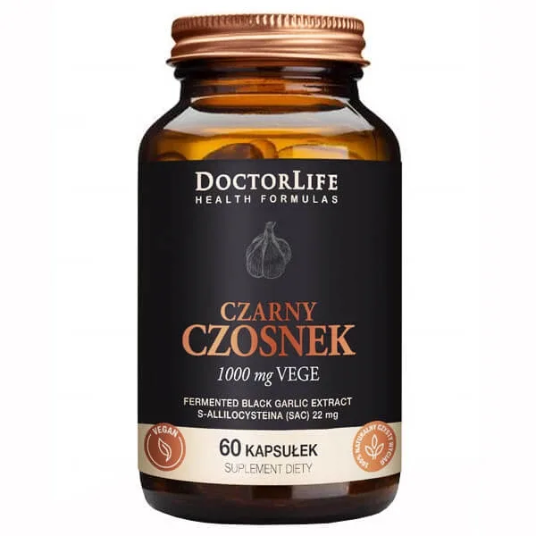 Doctor Life, Usturoi negru fermentat 500 mg, 60 capsule — preț și oferte