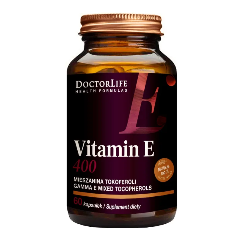 Doctor Life Vitamina E 400, tocoferoli amestecați, 60 capsule — preț și oferte