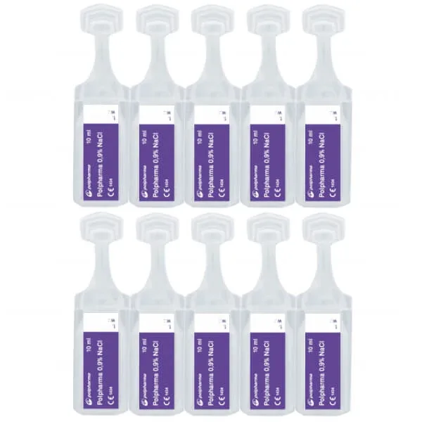 Polpharma 0,9% NaCl, soluție de clorură de sodiu, 10 ml x 100 fiole AMBALAJ DISTRUS — preț și oferte