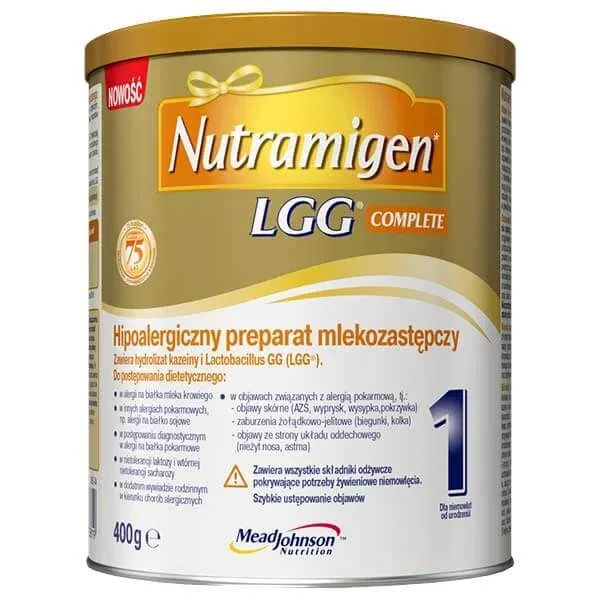 Nutramigen 1 LGG Formulă completă, hipoalergenică, de la naștere, 400 g, Mead Johnson — preț și oferte