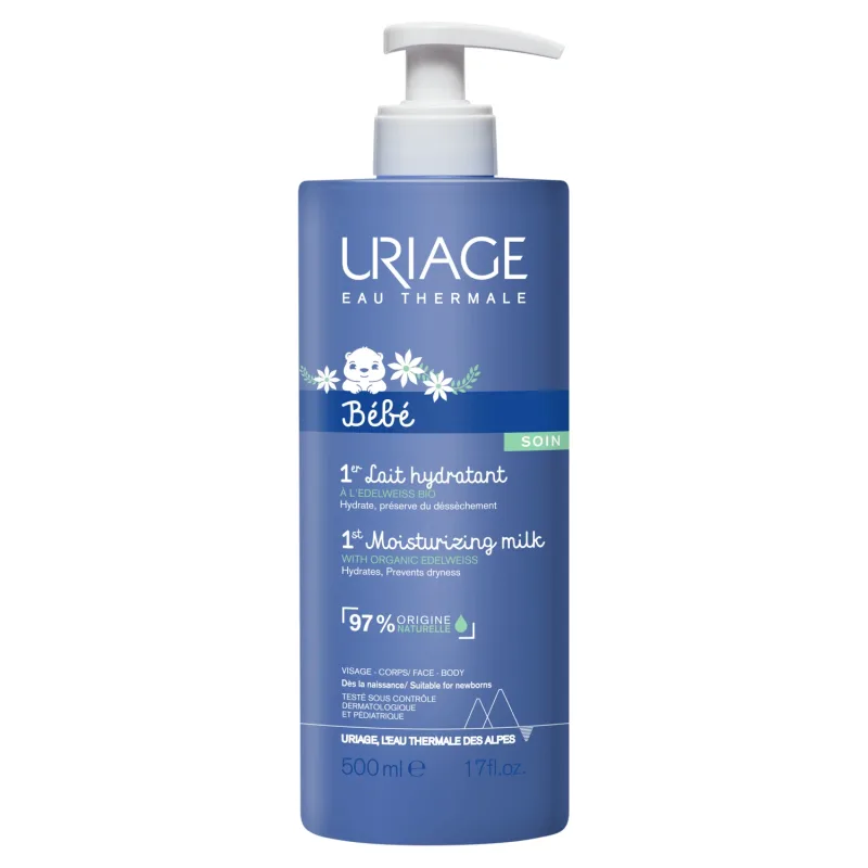 Uriage Bebe 1st, lapte hidratant pentru bebeluși, 500 ml — preț și oferte