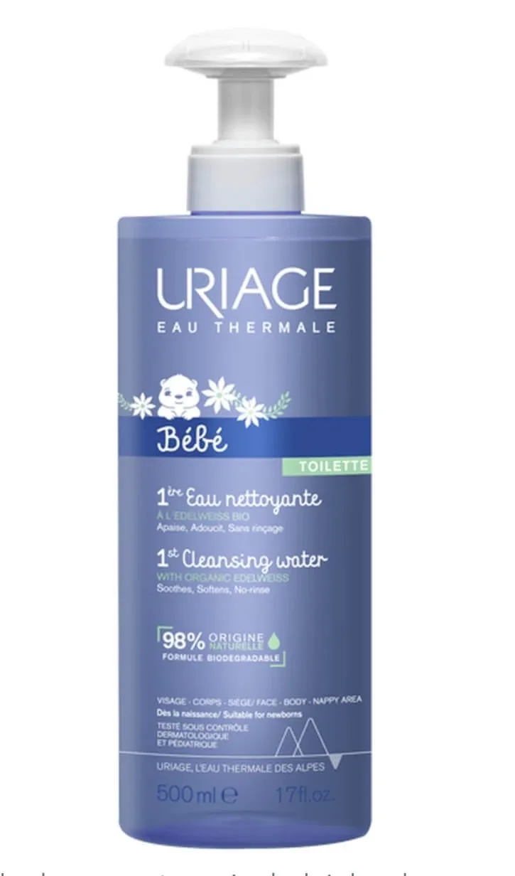 Uriage Bebe 1st, apă de curățare pentru copii, fără clătire, 500 ml — preț și oferte