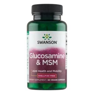 Swanson Glucosamine &amp; MSM, 60 capsule vegetariene