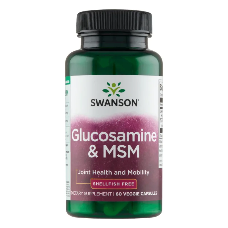 Swanson Glucosamine &amp; MSM, 60 capsule vegetariene — preț și oferte