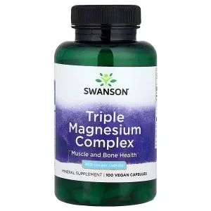 Swanson Triple Magnesium Complex, magneziu 400 mg, 100 capsule