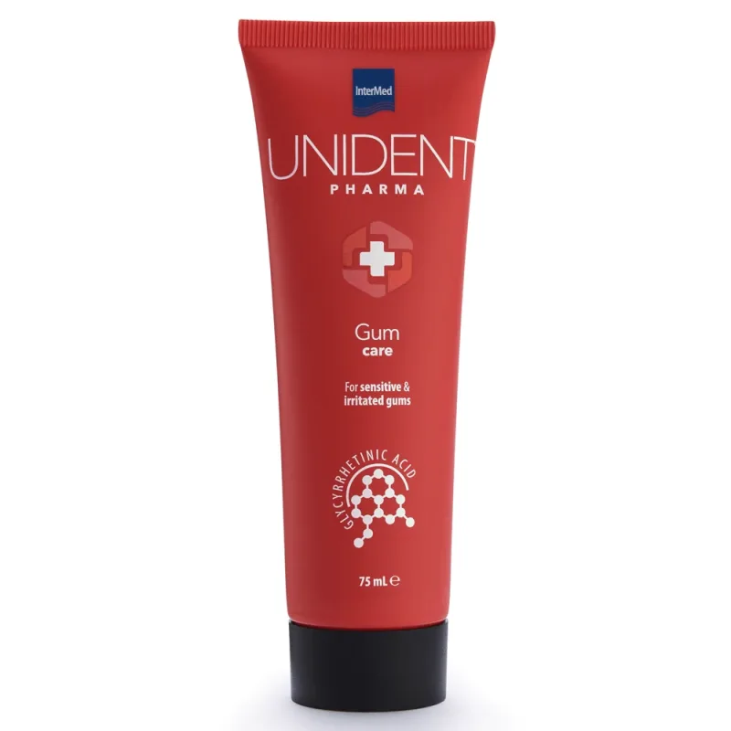 Pasta de dinti pentru gingii sensibile si iritate Gum Care Unident Pharma, 75 ml, Intermed — preț și oferte