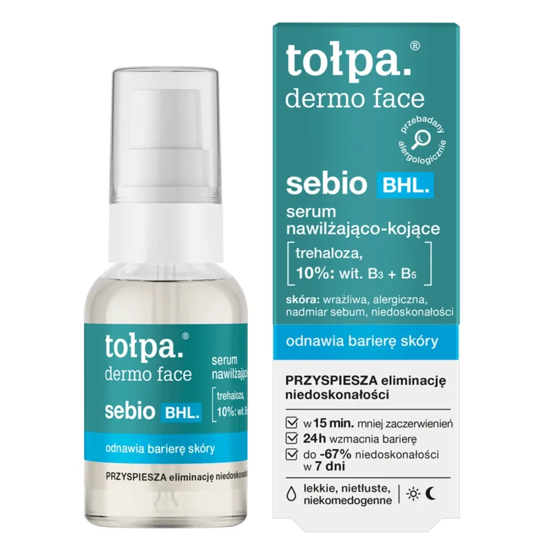 Tolpa Dermo Face Sebio BHL, ser hidratant și calmant, 30 ml — preț și oferte