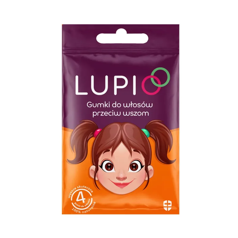 Lupio, elastice de păr împotriva păduchilor, 4 bucăți — preț și oferte