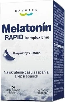 Melatonină complex RAPID 5mg SALUTEM 1×100 tbl