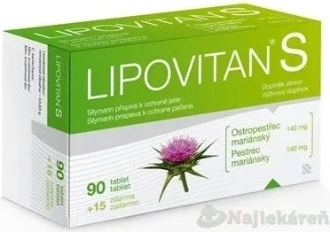 LIPOVITAN S 1×105 tbl, supliment alimentar — preț și oferte