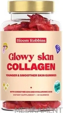 GLOWY SKIN COLLAGEN - Gummies de piele mai tânără și mai netedă 1×40 buc, supliment nutritiv cu colagen — preț și oferte