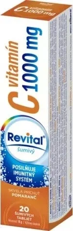 Revital vitamina C 1000 mg efervescent 1×20 tbl, vitamina C