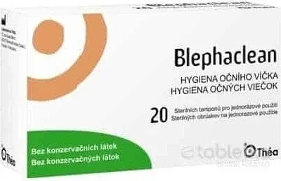 Blephaclean 1×20 buc, șervețele sterile — preț și oferte