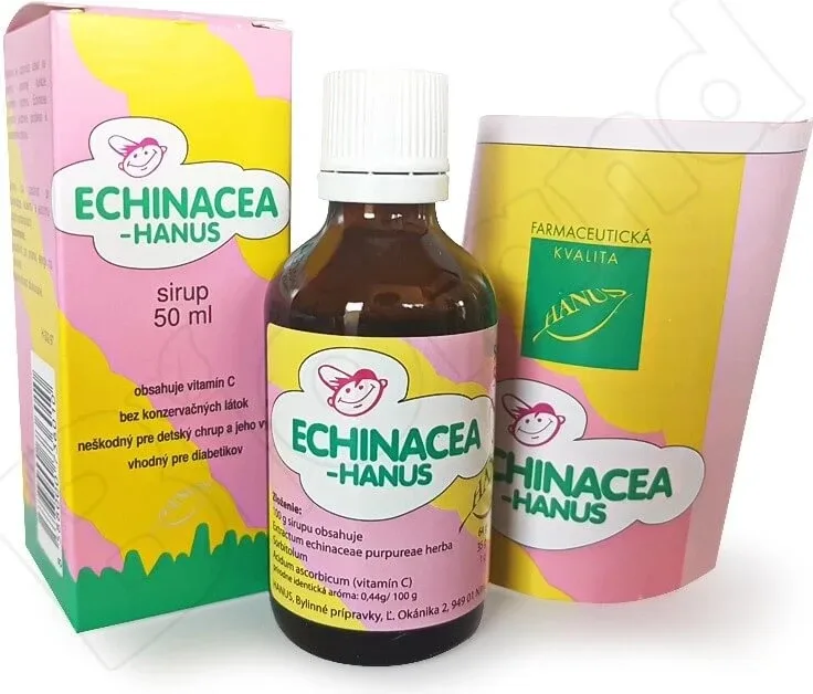 HANUS ECHINACEA SIROP PENTRU COPII 1×50 ml, sirop pentru copii, 6m+ — preț și oferte