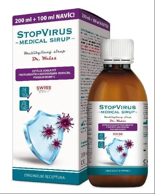 STOPVIRUS Sirop medical Dr.Weiss 1×300 ml, sirop multiherb — preț și oferte