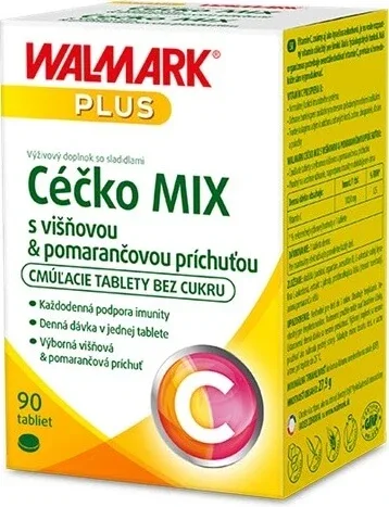 WALMARK Céčko MIX 1×90 tbl, vitamina C, (portocale + cireșe) — preț și oferte