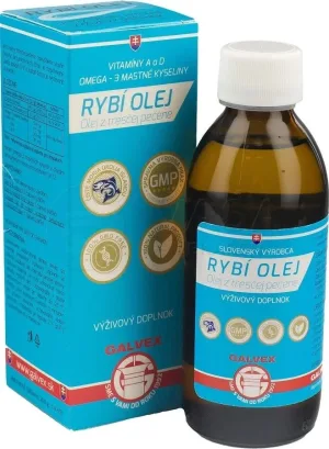 Ulei de pește, ulei de ficat de cod 1×200 g, iecoris aselli oleum