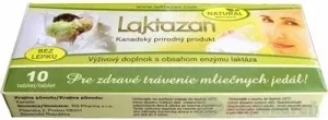 LAKTAZAN comprimate 1×10 tbl, enzimă lactază cu aromă de mentă