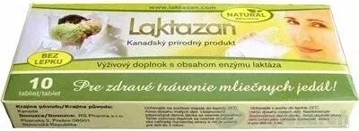 LAKTAZAN comprimate 1×10 tbl, enzimă lactază cu aromă de mentă — preț și oferte