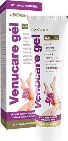 MedPharma VENUCARE GEL NATURAL 1×150 ml, gel 120 ml+30 ml gratuit — preț și oferte