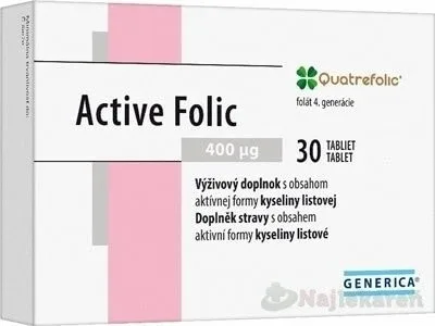 GENERICA Active Folic 1×30 tbl, supliment alimentar — preț și oferte
