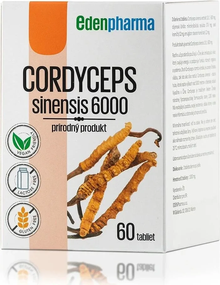 EDENPharma CORDYCEPS sinensis 6000 1×60 tbl, supliment alimentar — preț și oferte