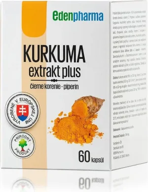 EDENPharma KURKUMA extract plus 1×60 cps, supliment alimentar