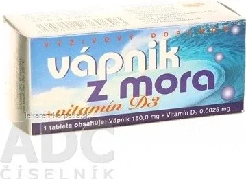 NATURVITA Calciu din mare + vitamina D3 1×60 tbl, calciu + D3 — preț și oferte
