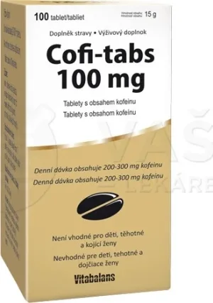 Vitabalans Cofi-tabs 1×100 tbl, comprimate cu cofeină