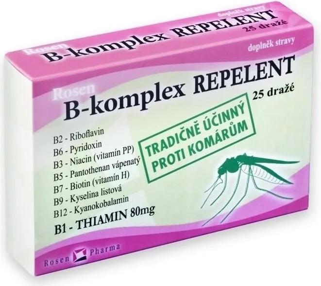 ROSEN PHARMA B-KOMPLEX REPELENT 1×25 tbl, repelent în comprimate — preț și oferte