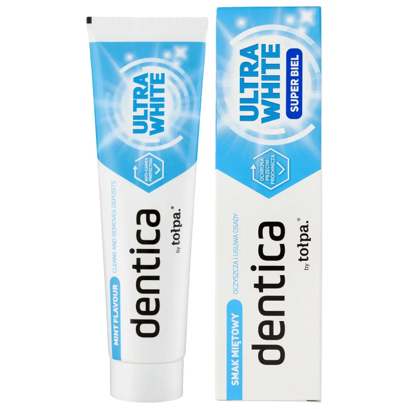 Dentica, pastă de dinți, aromă de mentă, Ultra White, 100 ml Denticare-Gate Kft — preț și oferte
