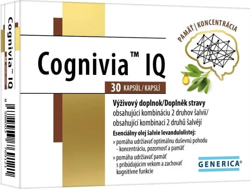 GENERICA Cognivia IQ 1×30 cps, supliment alimentar — preț și oferte