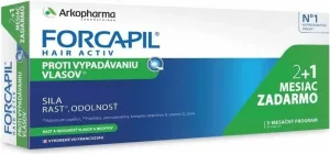 Forcapil Hair Activ anti cǎderea pǎrului, 3 x 30 comprimate, Arkopharma