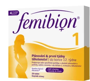 Femibion 1 Planificarea și primele săptămâni de sarcină, 28 tbl 1×28 tbl, supliment alimentar