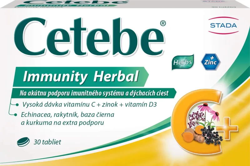 Cetebe Immunity Herbal, 30 comprimate, Stada — preț și oferte