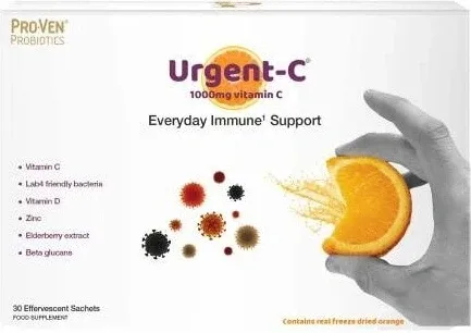 Pro-Ven Urgent-C Everyday Immune Support pliculețe cu pulbere efervescentă 1x30 buc — preț și oferte
