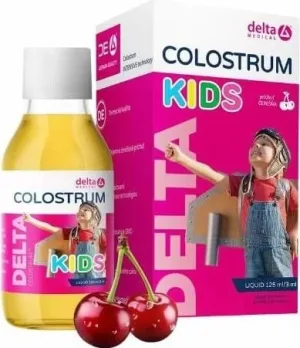DELTA COLOSTRUM KIDS Cherry lichid 125ml 1×125 ml