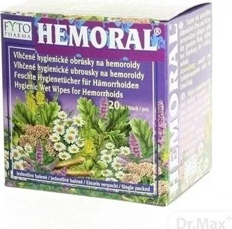 Șervețele umede FYTO HEMORAL 1×20 buc, șervețele umede — preț și oferte