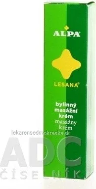 ALPA CREAM LESANA 1×40 g, masaj pe bază de plante