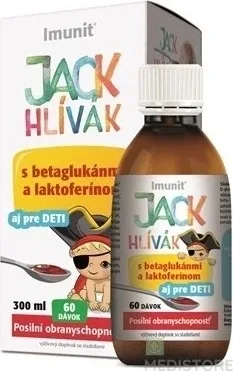 HLIVA JACK JACK SIRUP Glucani, Lactoferrin-Immune 1×300 ml, sirop pentru copii (60 doze) — preț și oferte