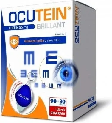 OCUTEIN BRILLANT Luteină 25 mg - DA VINCI 1×1 set, supliment alimentar 120 cps + cadou — preț și oferte