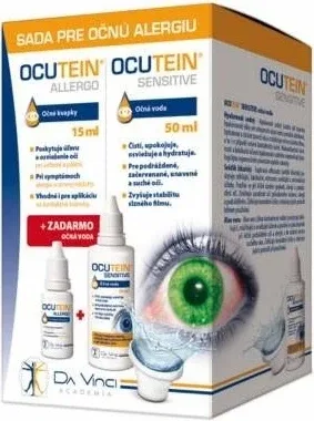 Picături oculare OCUTEIN ALLERGO 15 ml + spălare oculară 50 ml GRATUIT 1×15 + 50 ml, kit alergii oculare Da Vinci — preț și oferte